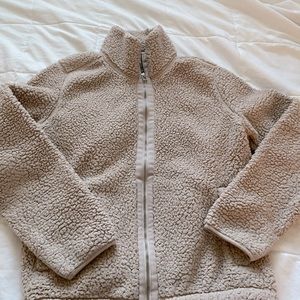 Faded Pink Zip-up Sherpa